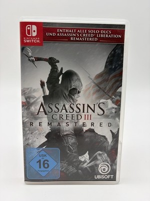 Assassins Creed 3 III Remastered Switch Assassin's Nintendo Switch