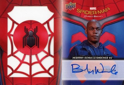 UPPER DECK 2017 SPIDER-MAN HOMECOMING BOKEEM WOODBINE #BS3 54/100 BOOKLET AUTO