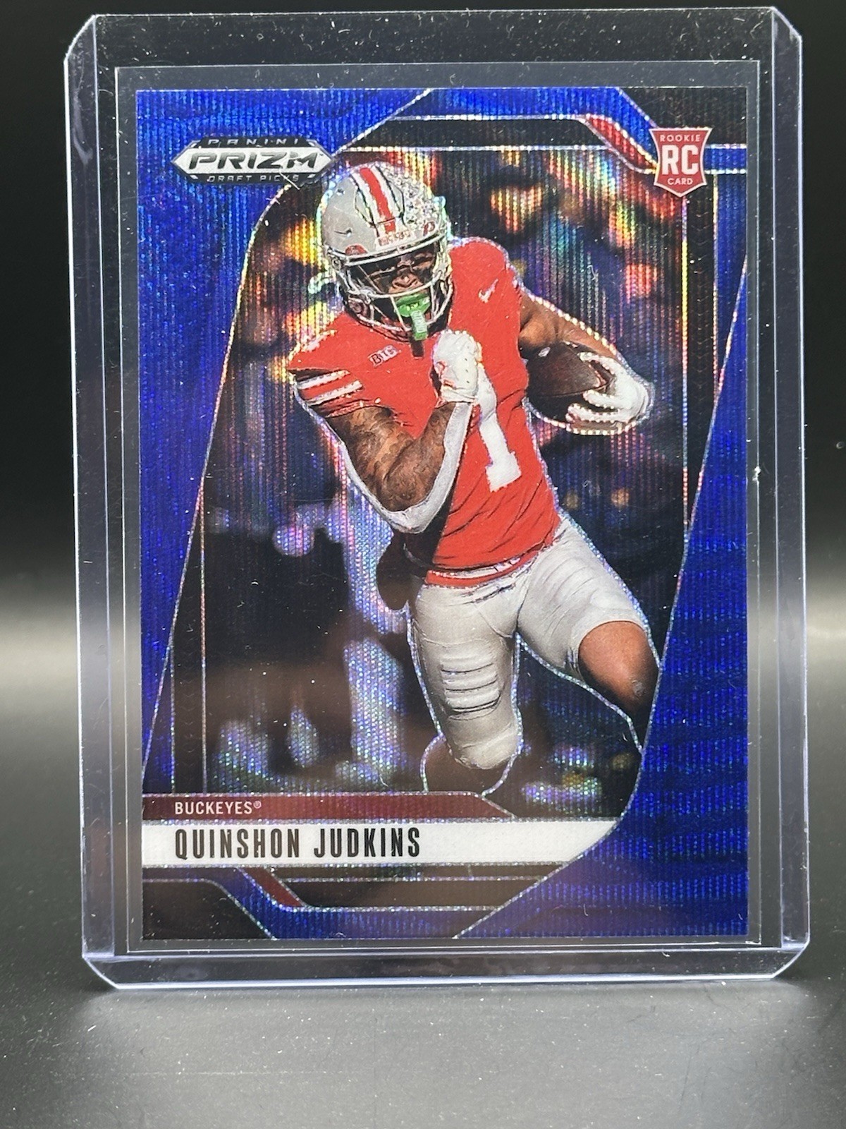Quinshon Judkins 2025 Panini Prizm Draft Picks Rookie Blue Wave /299 #84