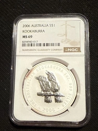 2006 Australia Kookaburra 1 oz .999 Fine NGC MS69