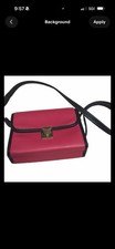 Pink/Black Colorblock Rectangle Crossbody Bag...