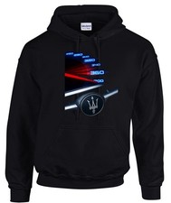 Felpa con cappuccio Maserati tachimetro logo auto nero -31347