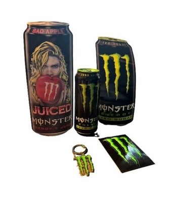 Monster Energy Zero Sugar 0,5l + 3 Sticker + 1 Schlüsselanhänger Edition