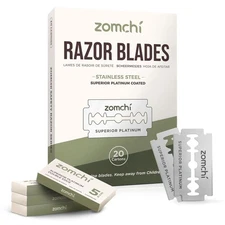 Zomchi Double Edge Razor Blades 2.0, 100 Counts Safety for...