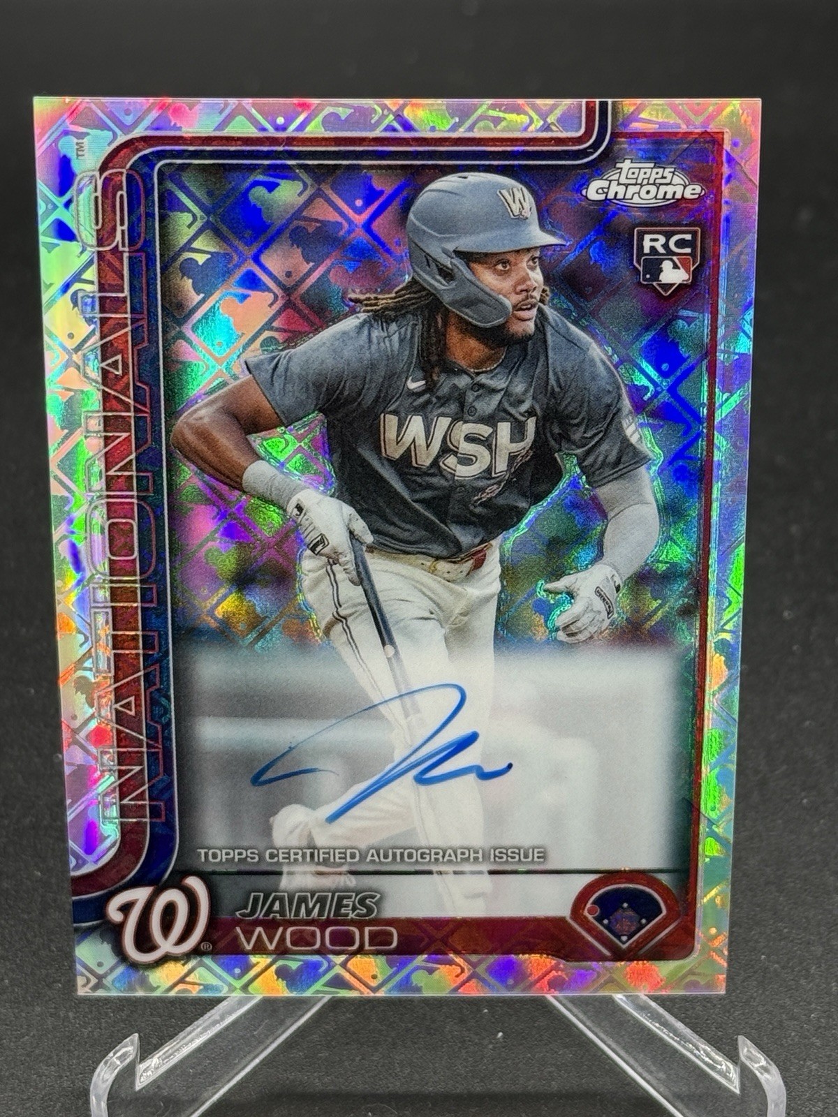 James Wood 2025 Topps Chrome Logofractor Edition #FAN-20 Fanatical