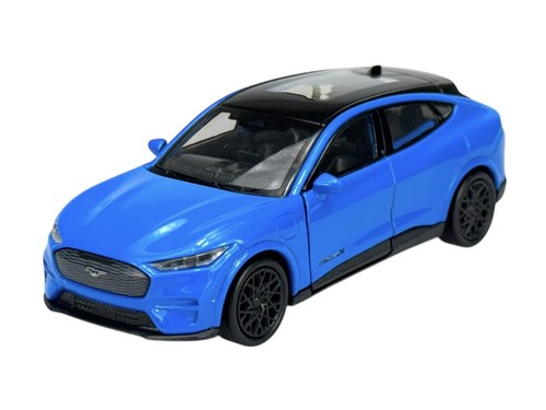 FORD MUSTANG MACH-E GT WELLY 2023 AZUL 1:34 MODELO METAL FUNDIDO CAJA NUEVA 43839 - Imagen 2 de 7