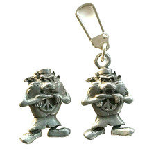 Vintage Taz Tazmanian Devil Pin Zipper Pull Purse Charm Looney Tunes Warner Bros