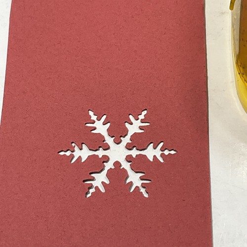 Ek Sucess Snowflake Winter Paper Punch Tool Whale Tail Style 1 in. Flake - Picture 3 of 6