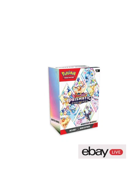 LIVE: Prismatic Evolutions Booster Bundle Pokémon ~ 6 Packs (opened live)