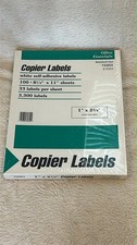 Office Essentials Copier Labels White Self Ad...