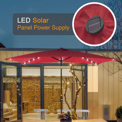 6 x 9 rectangular patio umbrella BILEK 9ft Outdoor Market Umbrella, Waterproof Tilt Umbrella with Crank and Push Button Tilt, Quick Installation, Best Choice for Garden, Lawn, Deck, Backyard & Pool Illuminate your outdoor living space with our state JOYESERY 6 ft. x 9