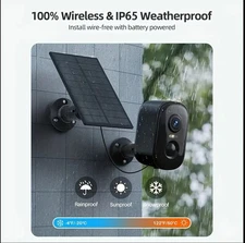 WESECUU Solar Security Camera 3K HD | 4MP Wireless Outdoor Cam with AI Motion 