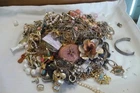 VINTAGE COSTUME JEWELRY WEAR AND REPAIR LOT 12 LBS