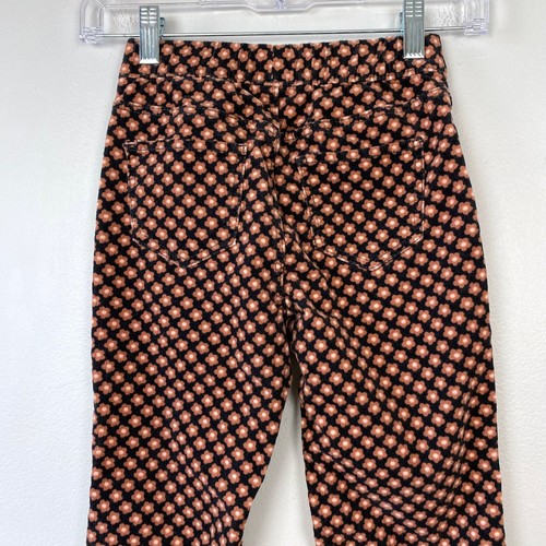 Pantaloni H&M ragazza svasati velluto a coste floreale groovy morbido velluto a coste elasticizzato jeans 10 - Foto 6 di 9