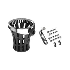 CIRO Chrome Big Ass Drink Holder Gen 2 With Perch Mount  Harley 55810 Cup Bottle