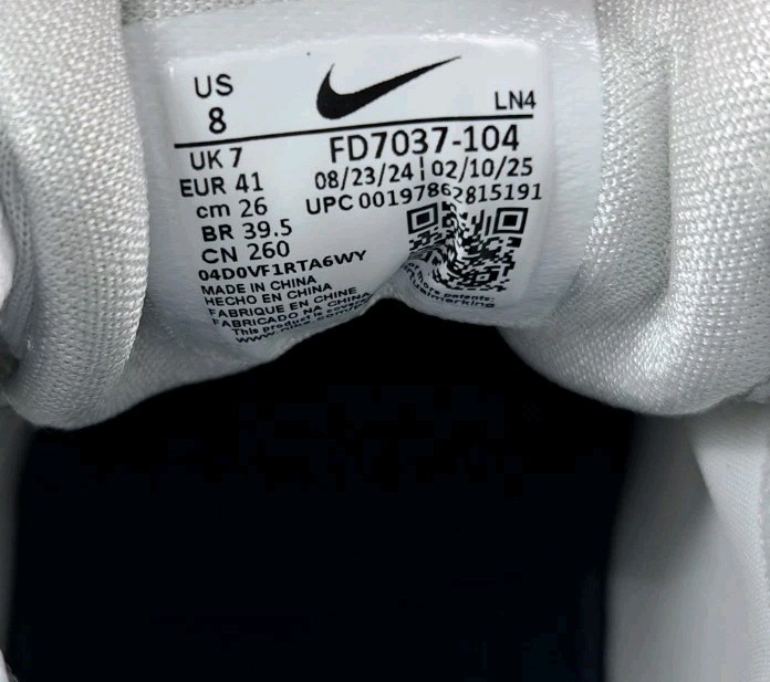 Nike Alpha Menace 4 Pro Football Cleats White Navy FD7037-104