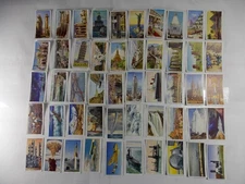 Churchman Cigarette Cards World Wonders Old & New 1955 Complete Set 50
