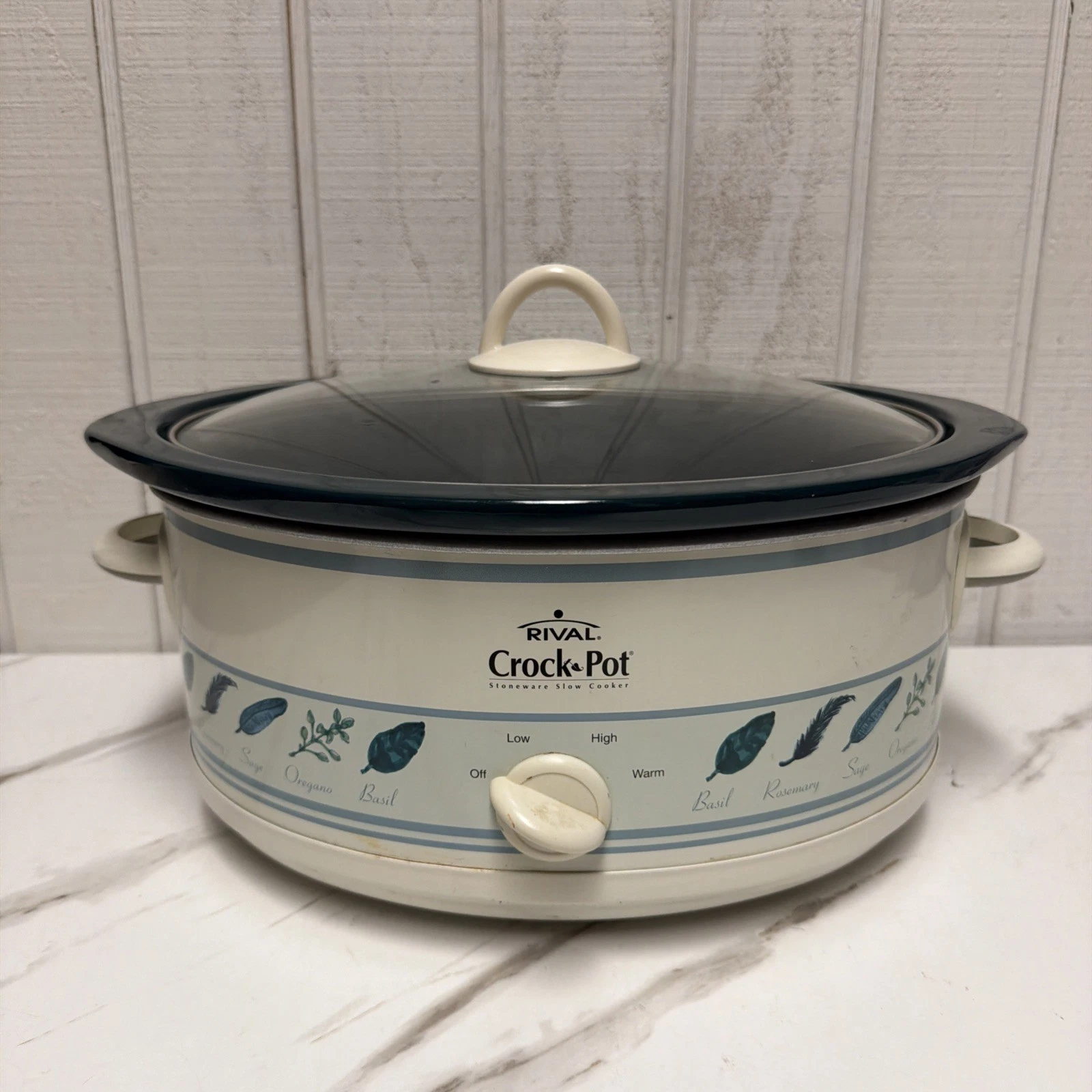 Rival Crock Pot Stoneware Slow Cooker 5qt Model SCV 600