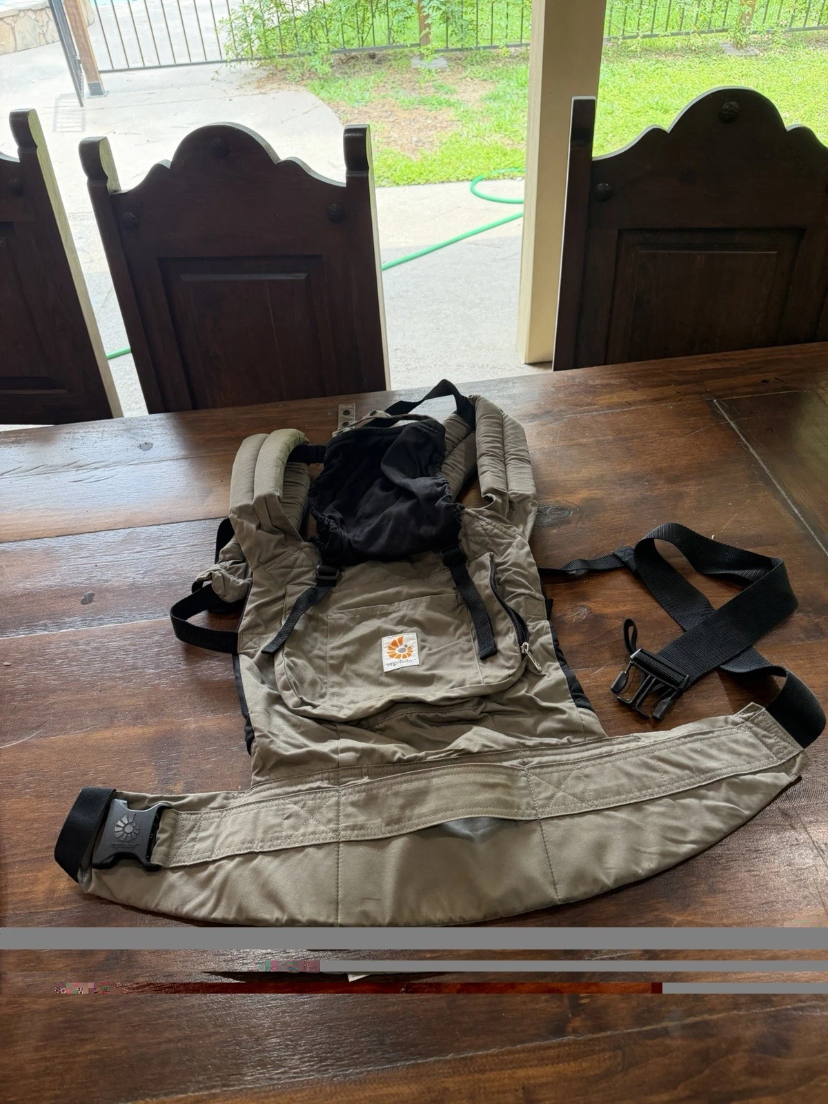 Ergobaby Original Baby Carrier Adjustable Strap Cotton Washable Ergonomic Khaki