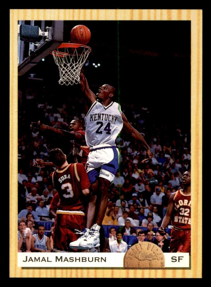 1993 Classic Draft Picks #3 Jamal Mashburn BASKETBALL Card