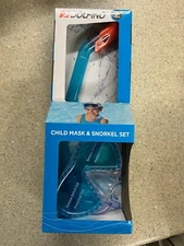 Dolfino 3+ Child Snorkle & Mask Set Combo Blue Summer Pool Water New