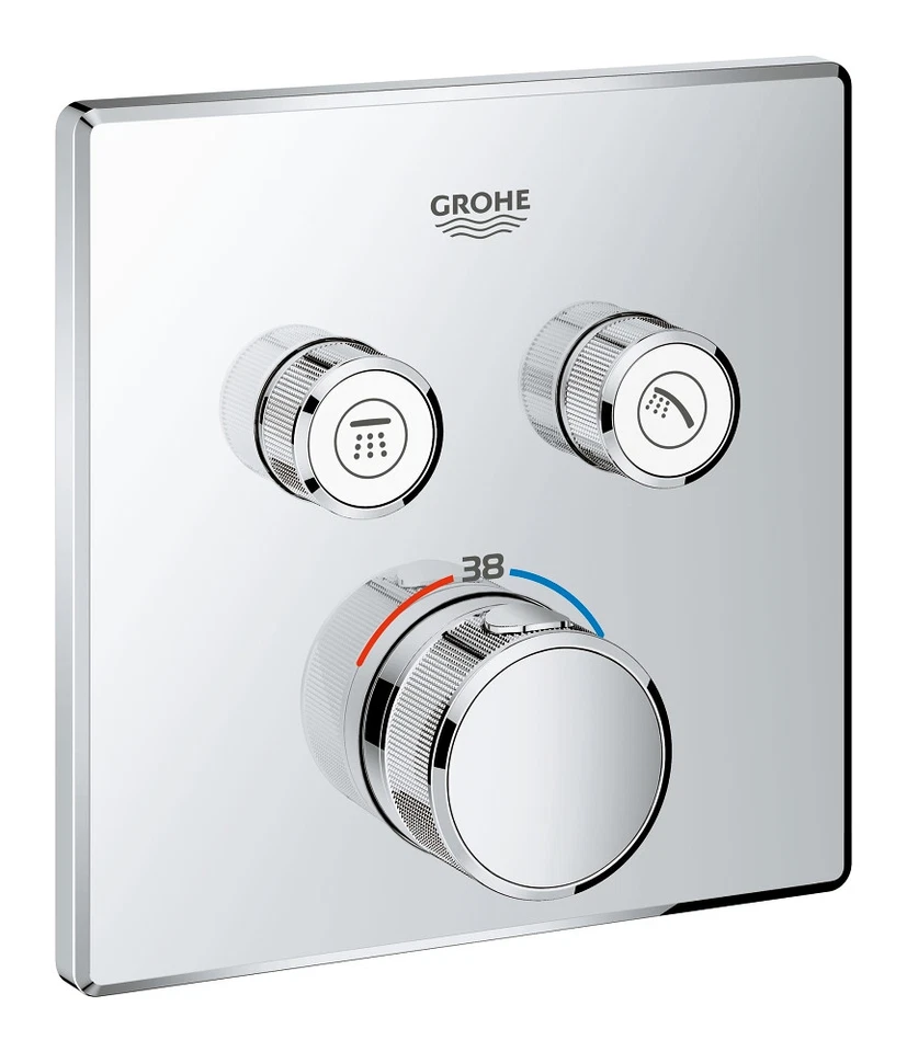 Unterputz Duschsystem, Kopfbrause 360 x 360 mm, Grohe SmartControl, Regendusche - Bild 2 von 4