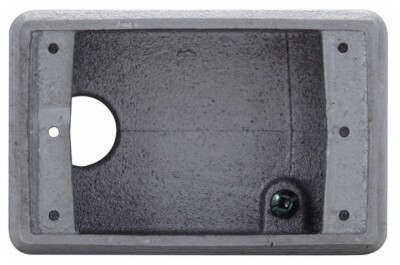 Crouse-Hinds FSA1, Cast Device Box, 1/2 Back Feed Cst Iron Fs Bx Sgl Gng, 1 PC