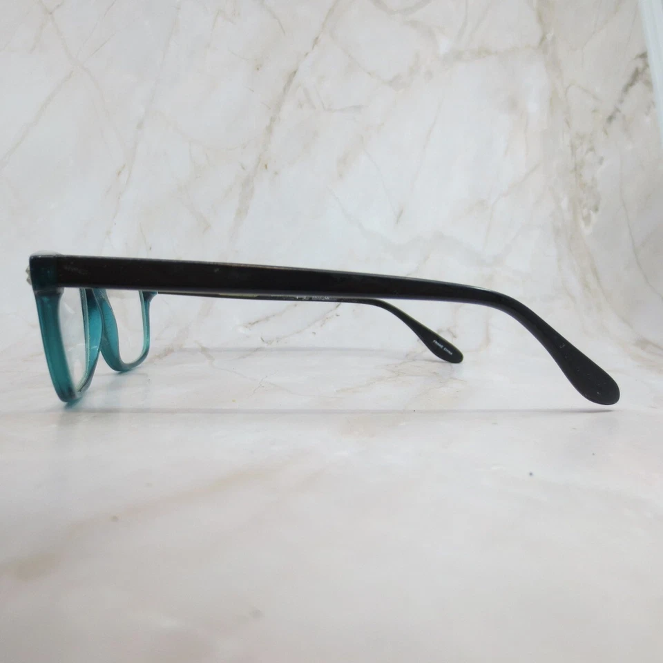 Armação de óculos Ewert Hemingway 4617 unissex azul preto plástico quadrado 52-17-140 - Imagem 3 de 4