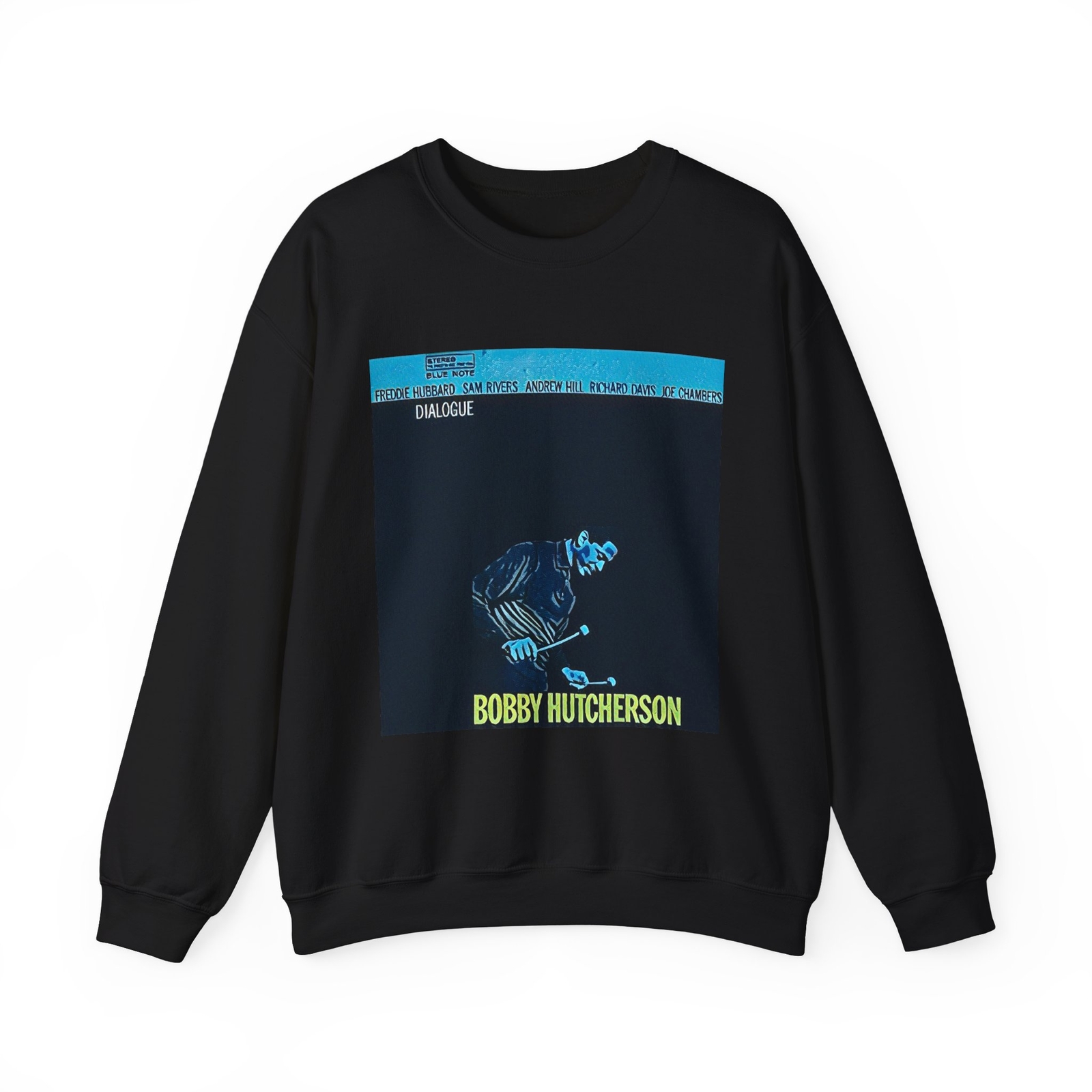 Bobby Hutcherson Graphic Print Jazz Art Unisex Heavy Blend™ Crewneck Sweatshirt