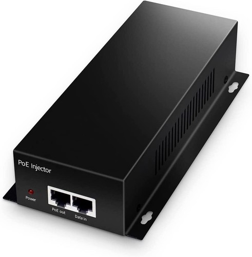⭐ YuLinca Gigabit PoE+ Injector, 60W 802.3af/at/bt Metal Wall Mountable Desktop - Picture 3 of 3