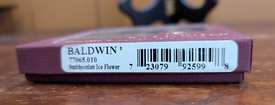 Baldwin 24KT Gold On Brass Smithsonian Collection 3D Ornament Ice