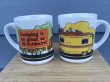 VTG "Camping is as great as all outdoors!" Mug Camper RV Abbey Press Winnebago