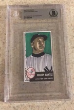 Mickey Mantle Original Art Sketch Card New York Yankees Beckett BAS True 1/1