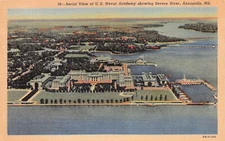NSA Annapolis Navy Military Base Academy Campus Bancroft Hall Naval Postcard C4