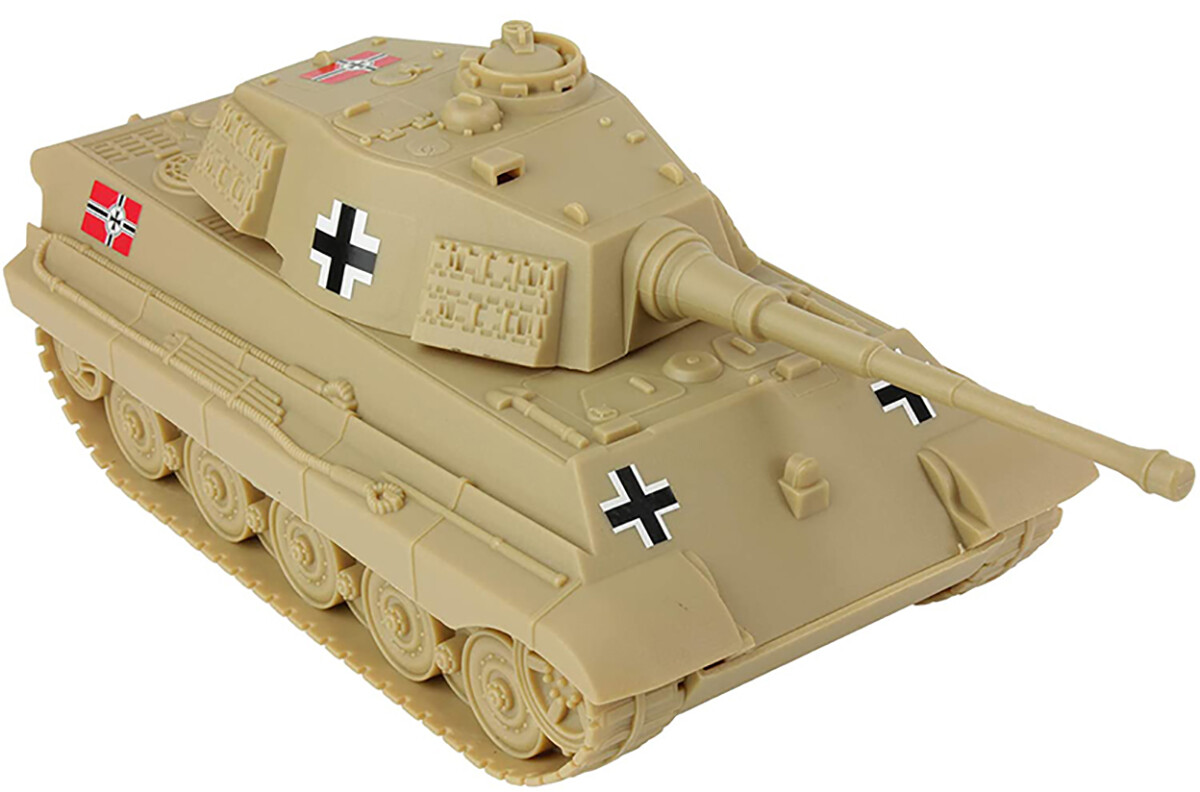 BMC WWII German King Tiger Tank w decals unpainted 54mm plastic