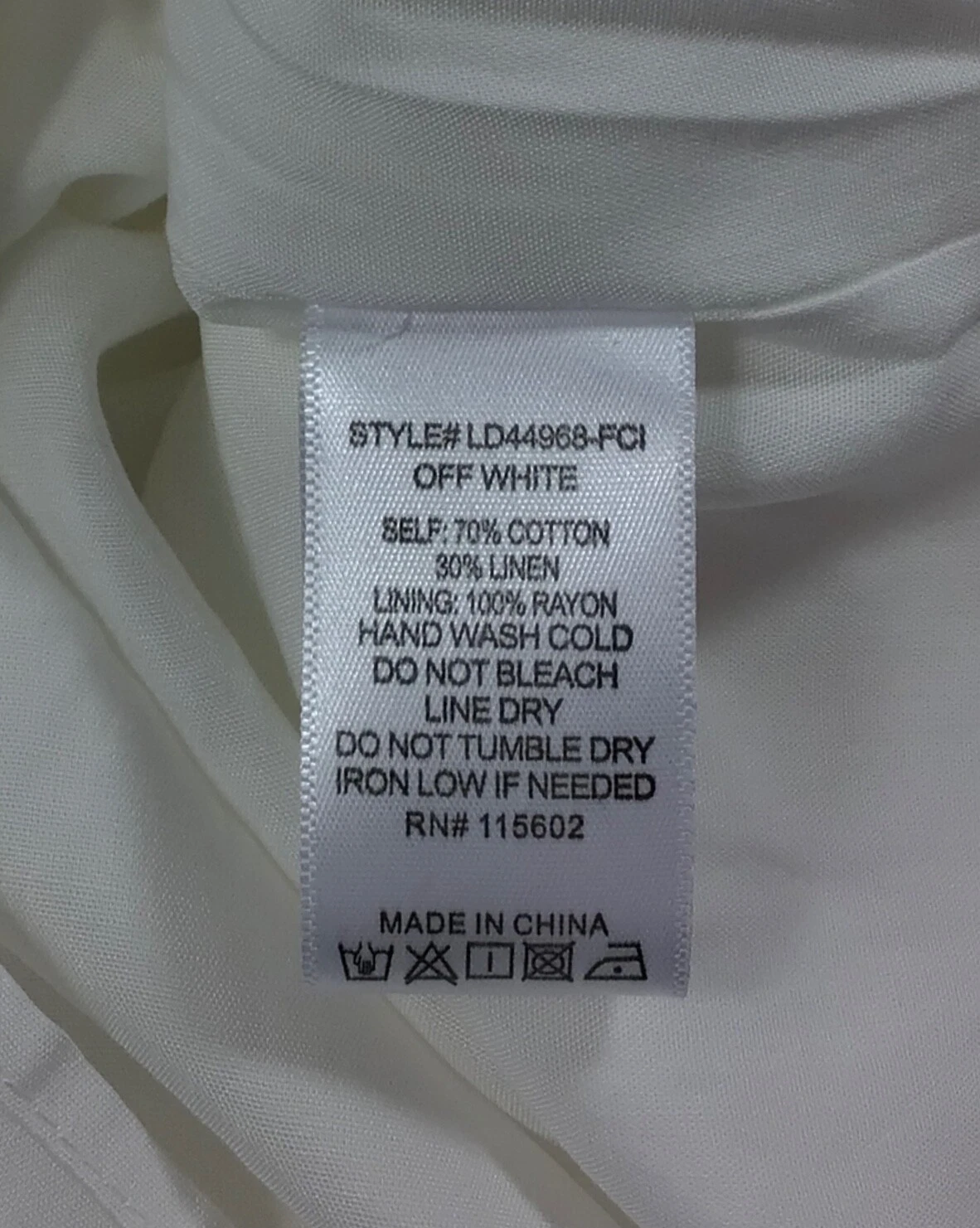 OFF WHITE Abito Lush Donna Med Off Bianco Spaghetti Strap Zip Cocktail Scollo Quadrato Nuovo con etichette