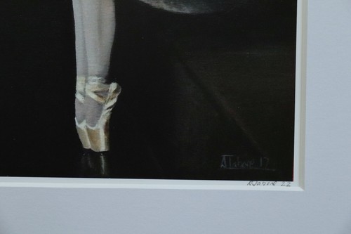 Ballerina Sat on Pointe Print, Small Reproduction, Perfect gift ballet lover - 第 6/7 張圖片