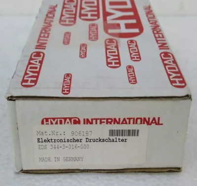 NEW HYDAC EDS344-3-016-000 906187 PRESSURE SENSOR