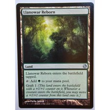 MTG Magic The Gathering Llanowar Reborn Card Land Heroes vs Monsters