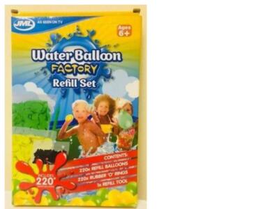 New JML Water Balloon Factory Refill Set 220 balloons 