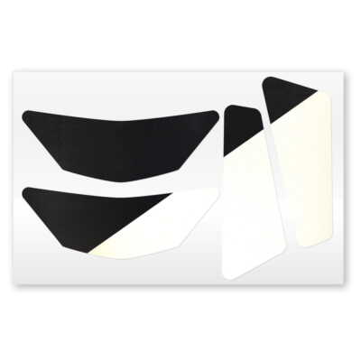 Reflecto Reflexsticker-Set - reflektierende Aufkleber für Motorradhelme schwarz