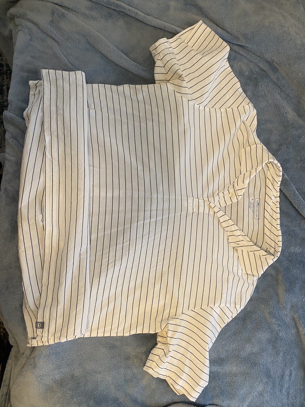 Peter Millar Striped Polo - Large - image 1