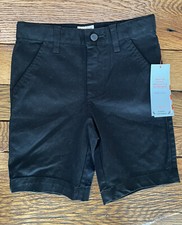 Cat  Jack New Boy's Size 5 School Uniform Black Shorts Stretch Shorts