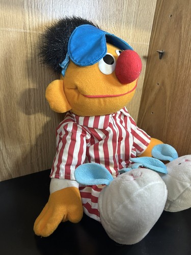 Vintage 1996 Tyco Sesame Street Sing Sleep and Snore Ernie Plush Doll Toy - Picture 4 of 9