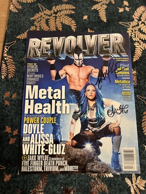 Signed Doyle Wolfgang von Frankenstein and his girlfriend Alissa White-Gluz.
