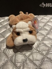 Ty Beanie Baby Wrinkles 1996 Bull Dog Stuffed Animal Plush Toy