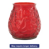 Fancyheat Victorian Filled Glass Candles 60 Hour Burn 3 3/4h Red 12/carton on sale Fancyheat Victorian Filled Glass Candles 60 Hour Burn 3 3/4h Red 12/carton on sale