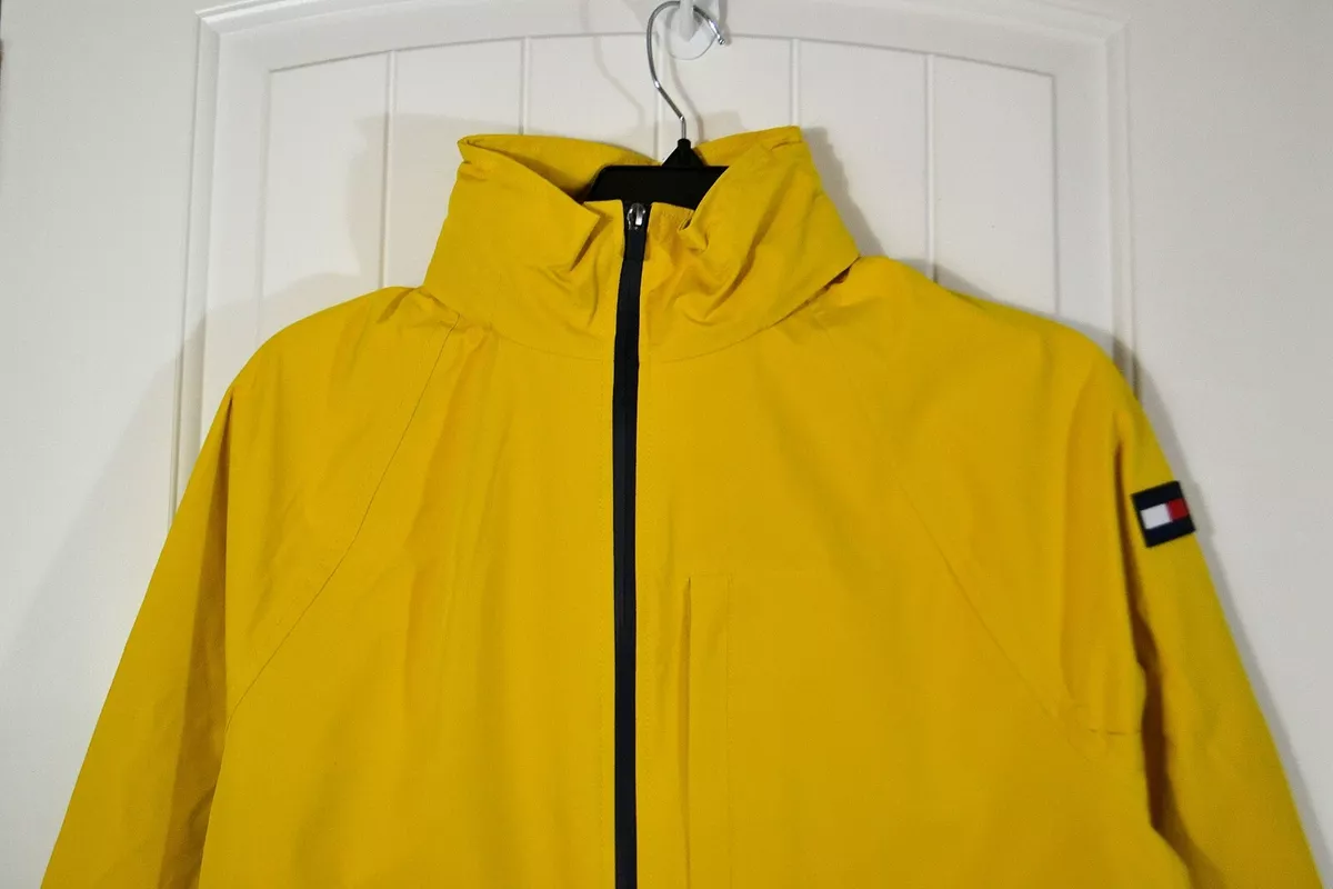 NWT MEN&#039;S TOMMY HILFIGER YELLOW WINDBREAKER OUTER SHELL JACKET FZ S, M | eBay