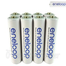 8 x Panasonic Eneloop AAA batteries 800mAh Rechargeable Accu Ni-MH HR03 Phones