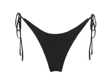 Triangl Maia Ebony Black Scoop Bikini Bottom Size M Cheekiest NWT